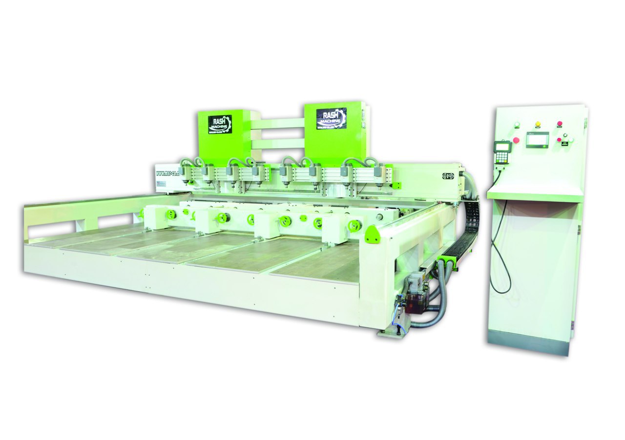 رئيس الجهاز و4-محور التصنيع باستخدام الحاسب الآلي 8 رأس متحرك مزدوج