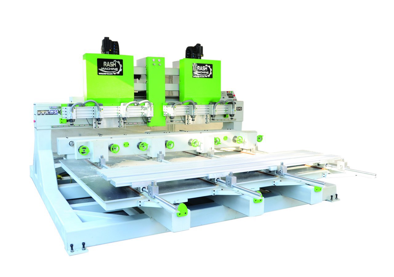 4 آلات محور قطع و 8 رؤساء عربات ذات الغرض المزدوج